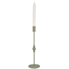 Metall Kerzenhalter BOBBELS, 31x9x9cm, jade