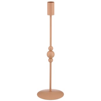 Metall Kerzenhalter BOBBELS, 31x9x9cm, mandel