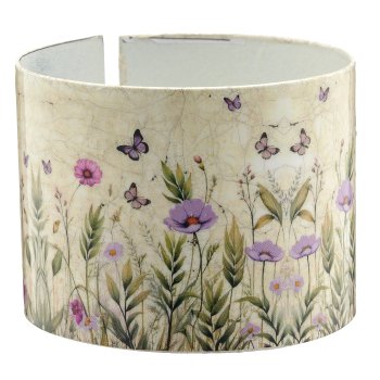 Metall Serviettenring INSTYLE mit Printdekor, 5x5x4cm, helllila, Lepuro