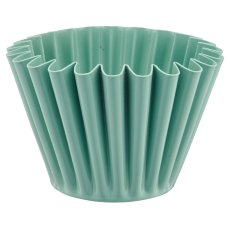 Metall Schale, gewellt, 10x10x7cm, jade