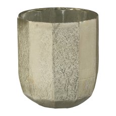 Glass Vase Lantern Topo, 11x11x13cm H, White