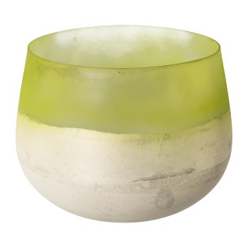 Glas Schale MOON, 13x13x8cm, grün