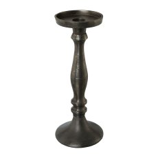 Candle Holder Aluminium, 10x10x25, Anthracite