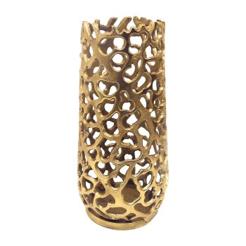 Aluminium Vase NOUN, 13x25cm, gold