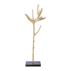 Aluminium strelizie object on base STELLA, 20x15x61cm, gold