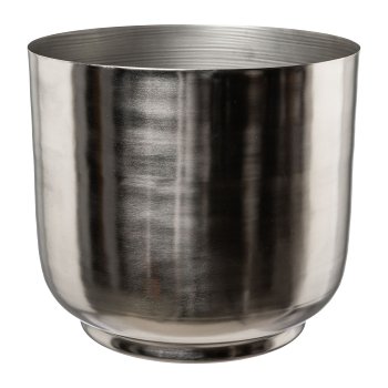 Metall Übertopf PLANTER, 28x28x25cm, silber
