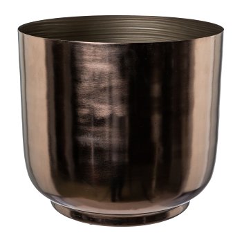 Metal planter PLANTER, 36x36x33cm, anthracit e