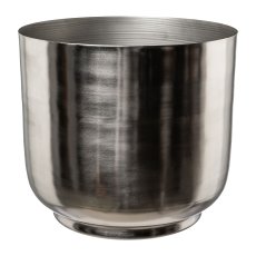 Metall Übertopf PLANTER, 36x36x33cm, silber