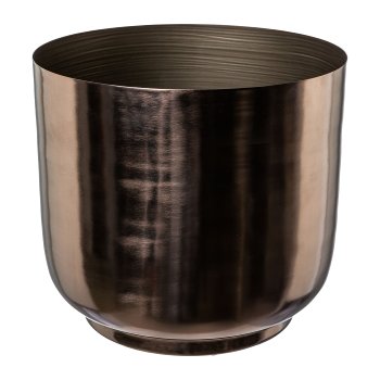 Metal planter PLANTER, set of 3, 36x36x22/28x28x25/20x20x18cm,