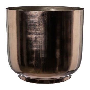 Metal planter PLANTER, set of 3, 36x36x22/28x28x25/20x20x18cm,