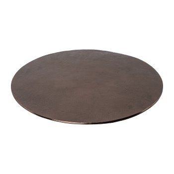 Aluminium plate, round, TABLE, 30x30x1cm, antracite