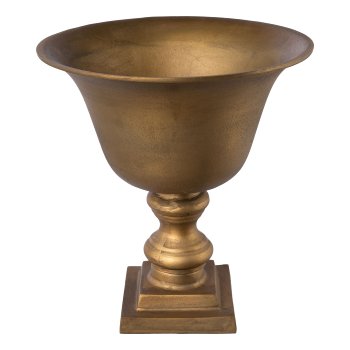 Aluminium Pokal AMARO, 39x39x35cm, gold