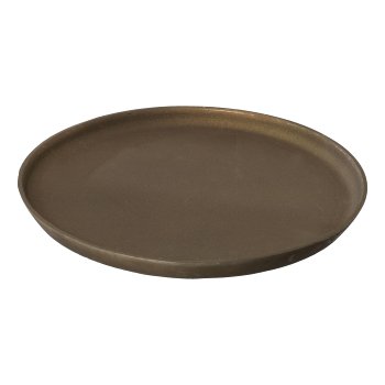 Aluminium Teller rund AMARO, 25x25x3cm, Anthrazit