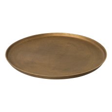 Aluminium plate AMARO, round, 43x43x3cm, gold
