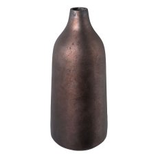 Aluminum bottle vase AMARO, 13x13x30cm, black