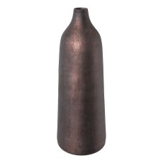 Aluminium Flaschen-Vase AMARO, 14x14x40cm, schwarz