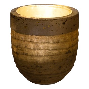 Glass lantern CUTLER, 8x8x8cm, gold