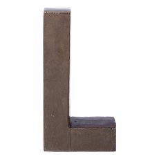 Aluminum 4pcs set LOVE LETTERS, 4x20cm, anthracite