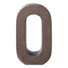 Aluminum 4pcs set LOVE LETTERS, 4x20cm, anthracite