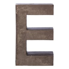 Aluminum 4pcs set LOVE LETTERS, 4x20cm, anthracite