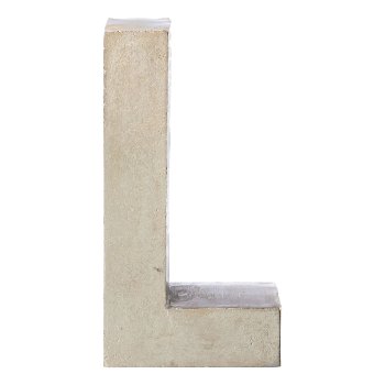 Aluminium 4erSet LOVE LETTERS, 4x20cm, silber