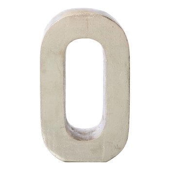 Aluminium 4erSet LOVE LETTERS, 4x20cm, silber