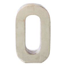Aluminium 4erSet LOVE LETTERS, 4x20cm, silber