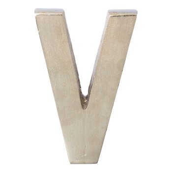 Aluminium 4erSet LOVE LETTERS, 4x20cm, silber