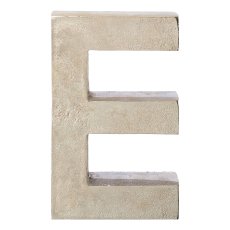 Aluminium 4erSet LOVE LETTERS, 4x20cm, silber