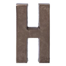 Aluminium 4erSet HOME LETTERS, 4x20cm, Anthrazit