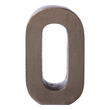 Aluminium 4erSet HOME LETTERS, 4x20cm, Anthrazit