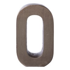 Aluminium 4erSet HOME LETTERS, 4x20cm, Anthrazit