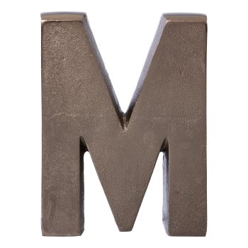 Aluminium 4erSet HOME LETTERS, 4x20cm, Anthrazit