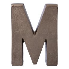 Aluminium 4erSet HOME LETTERS, 4x20cm, Anthrazit