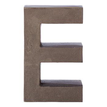 Aluminium 4erSet HOME LETTERS, 4x20cm, Anthrazit