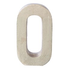 Aluminium 4erSet HOME LETTERS, 4x20cm, silber
