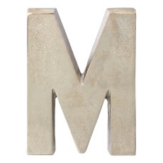 Aluminium 4erSet HOME LETTERS, 4x20cm, silber