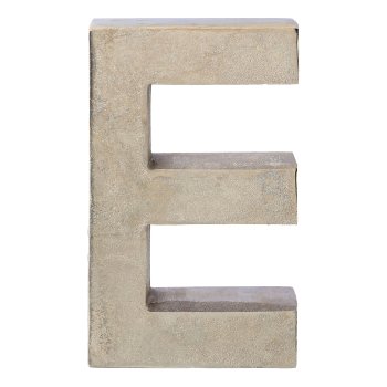 Aluminium 4erSet HOME LETTERS, 4x20cm, silber