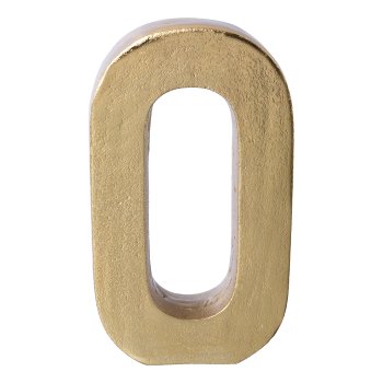 Aluminium 4erSet LOVE LETTERS, 4x30cm, gold