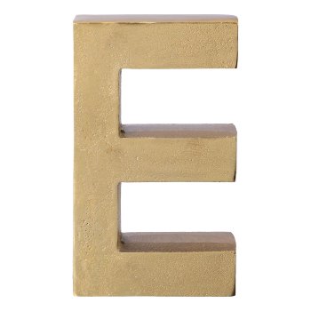 Aluminium 4erSet LOVE LETTERS, 4x30cm, gold
