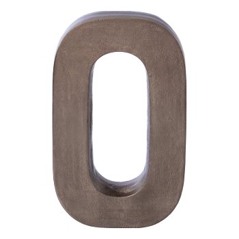 Aluminium 4erSet LOVE LETTERS, 4x30cm, Anthrazit