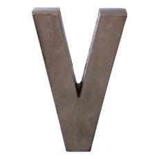 Aluminium 4erSet LOVE LETTERS, 4x30cm, Anthrazit