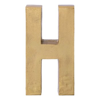 Aluminium 4erSet HOME LETTERS, 4x30cm, gold