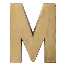 Aluminium 4erSet HOME LETTERS, 4x30cm, gold