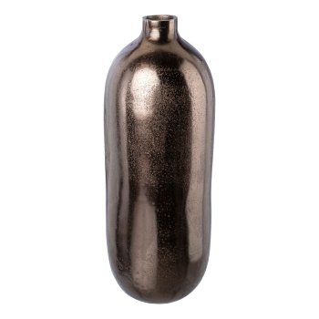 Aluminum bottle vase BASE, 20x20x50cm, anthracite