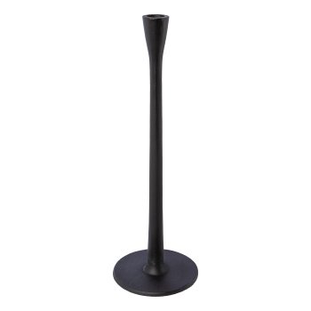 Aluminum candle holder, 25x10x10cm, black