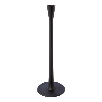 Aluminum candle holder, 48x13x13cm, black