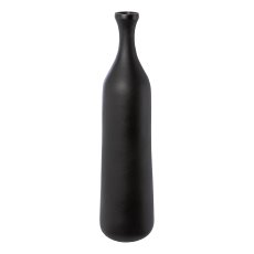 Aluminum bottle vase, 38x10x10cm, black