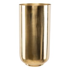 Metal vase PLANTER, 30x15x15cm, champagne