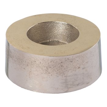 Aluminium Platte Teelichthalter LIMA, 8x8x3cm, silber